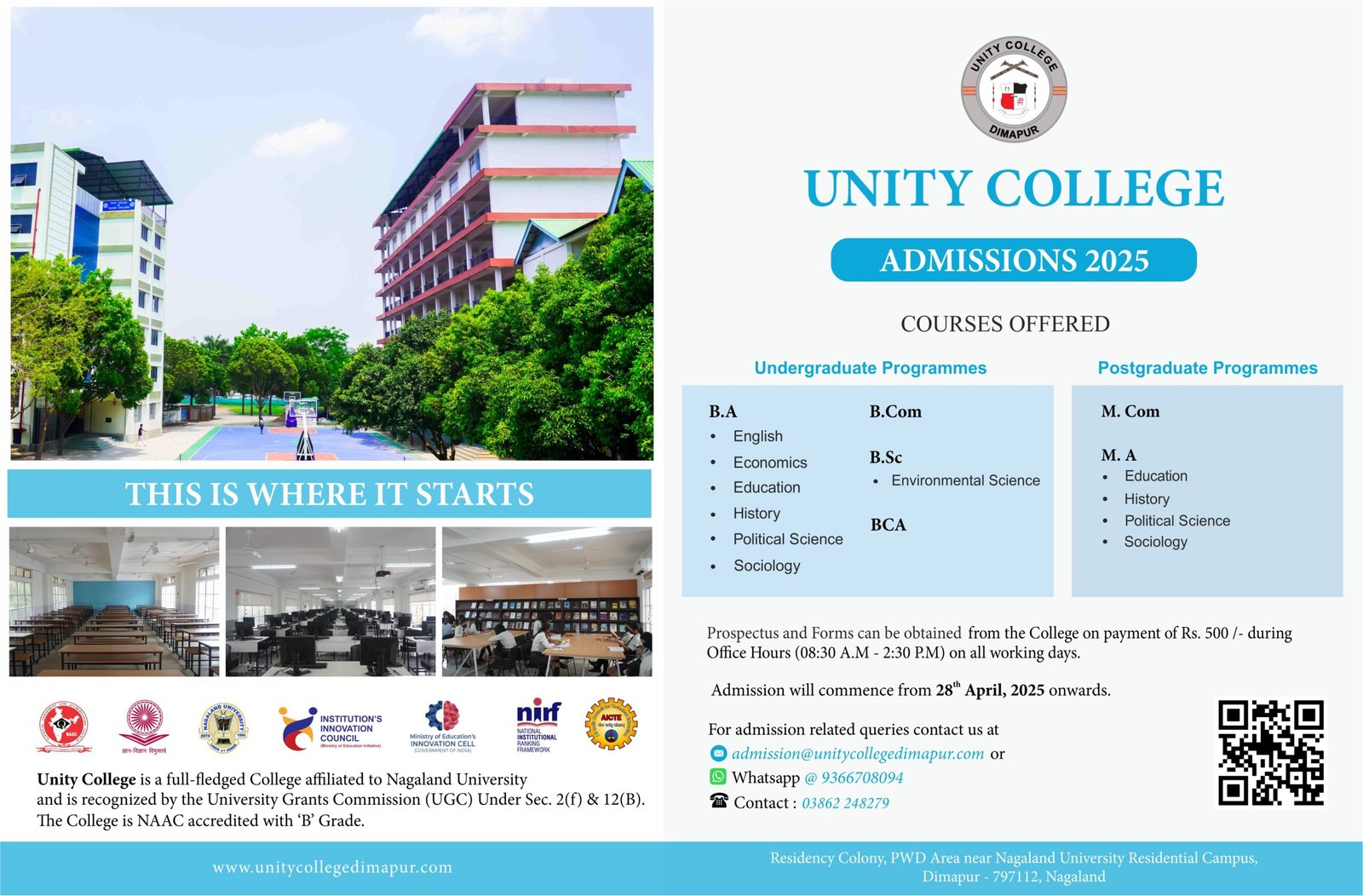 Admission - Unity College